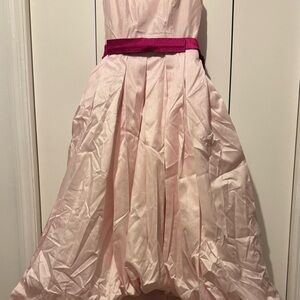 NWOT Hutch Bubble Hem Bow Waist Midi Dress Sz 8